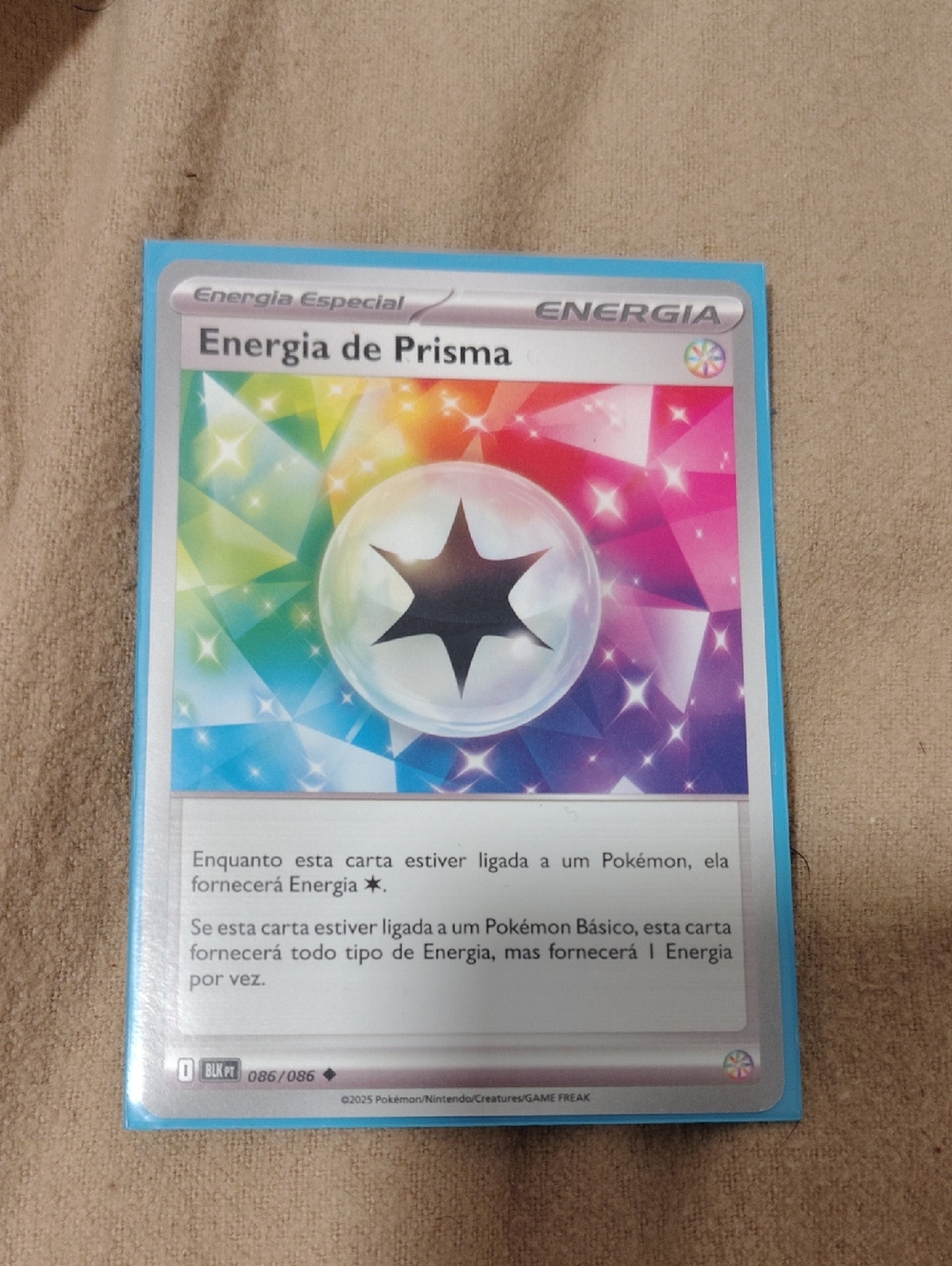 Pokemon Prism Energy Card - Rainbow Colors